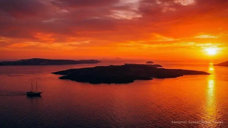 Santorini Sunset Catamaran Cruise with BBQ Dinner — photo from the booking listing