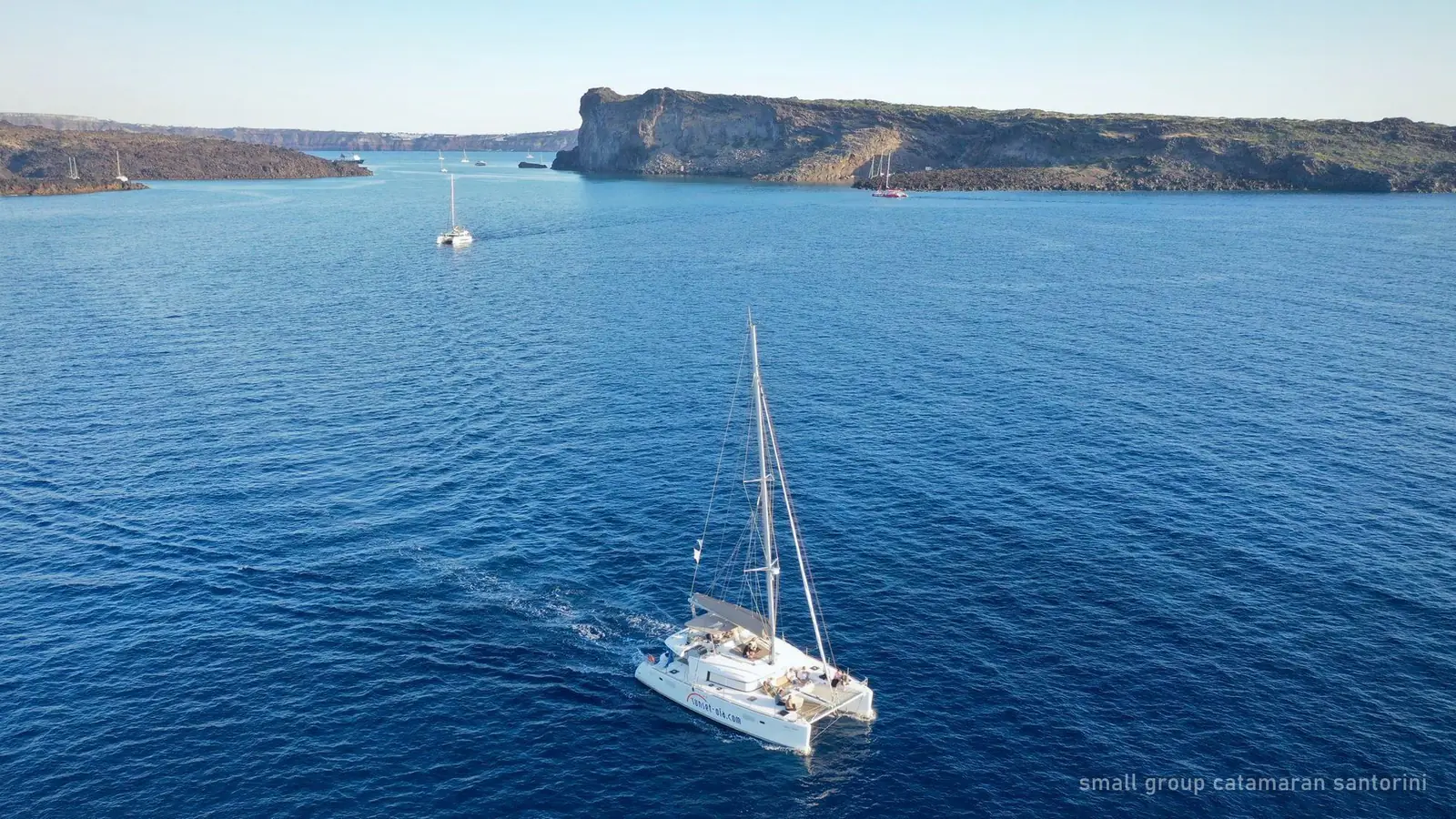 Small-Group Catamaran Santorini: 14-Guest Platinum Cruise — photo from the booking listing